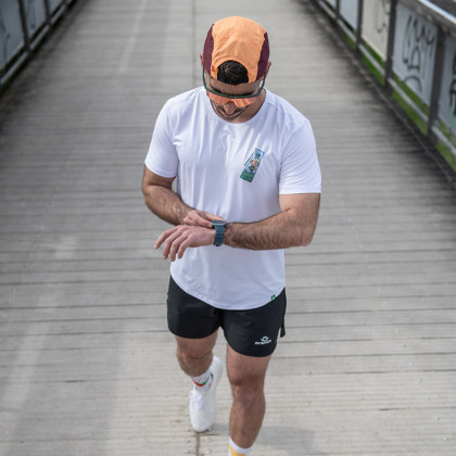 Men's white DBDB technical T-shirt