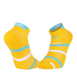 Short Padel Socks Yellow/Blue