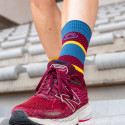 LIGHT RUN High Socks Burgundy/Yellow