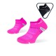 Pack x2 -Ultra low-cut running socks Light One pink-black