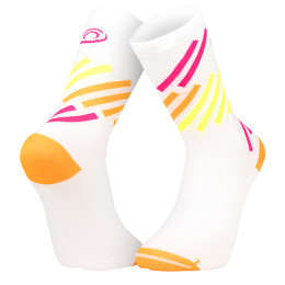 Chaussettes LIGHT RUN "MIAMI" Orange/Jaune