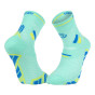 Chaussettes TRAIL ULTRA MID Turquoise/Bleu