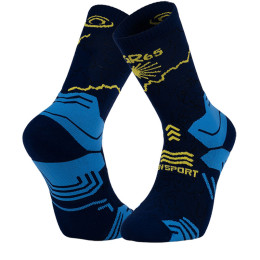 TREK GR65 COMPOSTELLE COLLECTOR HIGH SOCKS Blue/Yellow