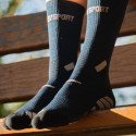 Chaussettes TRAIL ULTRA HIGH Bleu/Gris