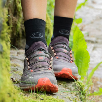 Chaussettes TRAIL ULTRA MID Noir/Gris