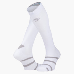 Chaussettes compression Padel Blanc/Gris