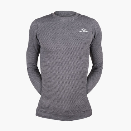 T-shirt maniche lunghe RTECH MERINOS grigio