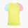 T-Shirt AERIAL a maniche corte giallo/blu/rosa