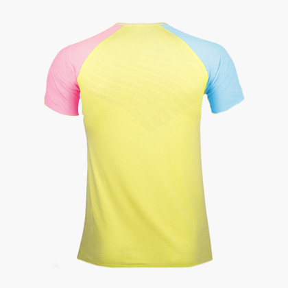 T-Shirt AERIAL Short Sleeve Yellow/Blue/Pink