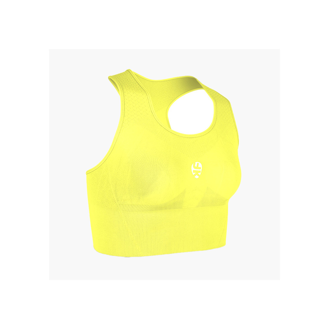 Soutien-gorge De Sport Jerf Santos - Femme - Noir/Jaune, Taille M - Neuf Avec étiquettes