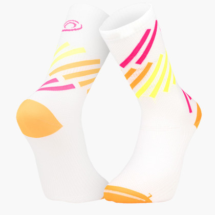 LIGHT RUN High Socks "MIAMI" Orange/Yellow