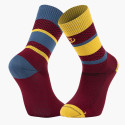 LIGHT RUN High Socks Burgundy/Yellow