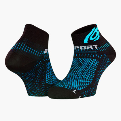 Calze corte running Light 3D nero/blu