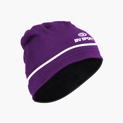 Beanie-Neck warmer purple/white - Mix