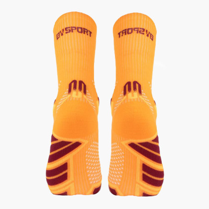 Chaussettes TRAIL ULTRA HIGH Orange/Bordeaux