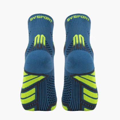 Chaussettes TRAIL ULTRA MID Bleu/Jaune