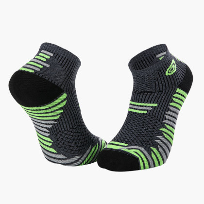 Socquettes TRAIL ELITE gris-vert