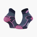 Double poliammide EVO blu/rosa - Calze corte da trekking