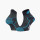 Double polyamide EVO black/blue - Hiking ankle socks