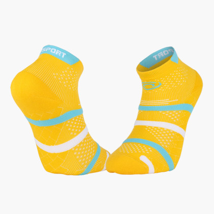 Short Padel Socks Yellow/Blue