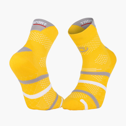 Calze Padel alte Giallo/Grigio