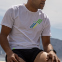 T-shirt LIGHT tecnico a maniche corte bianco/verde