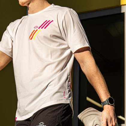 T-shirt tecnica LIGHT Bianco/Rosa