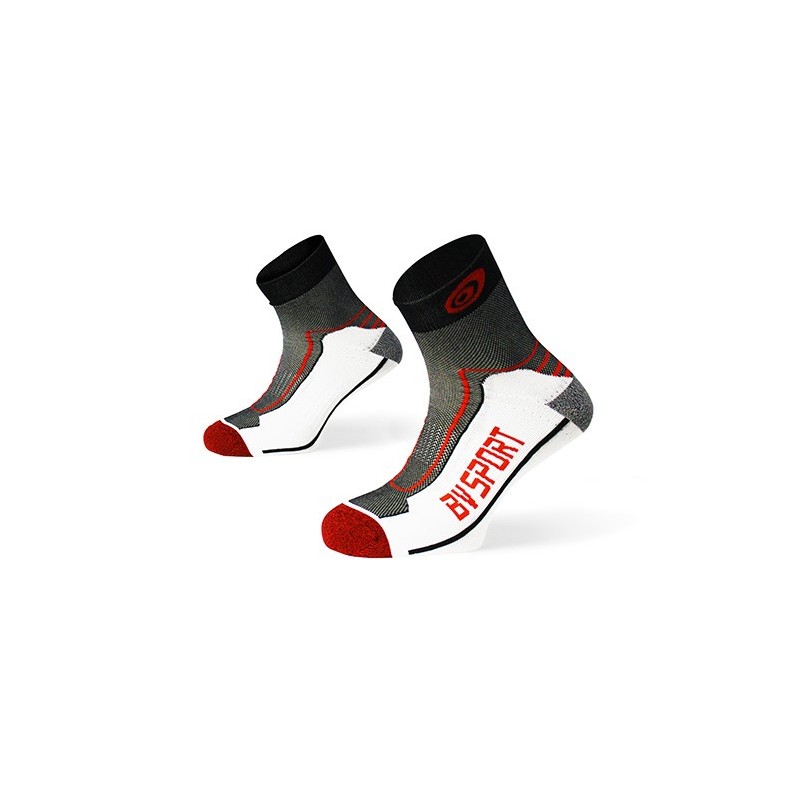 Double "polyamid" TREK ankle Socks black-red