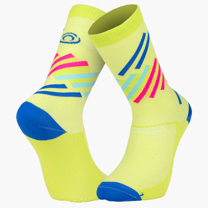 Calze alte LIGHT RUN "MIAMI" Verde/Blu