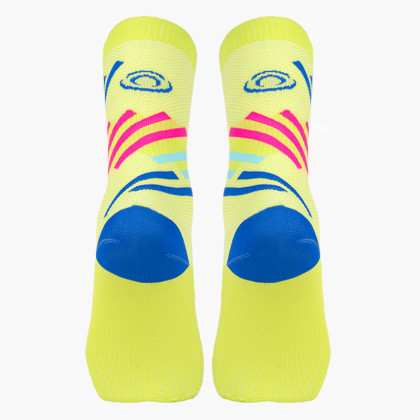 LIGHT RUN High Socks "MIAMI" Green/Blue