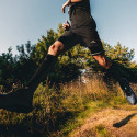 Calze Trail Ultra a compressione nero/grigio