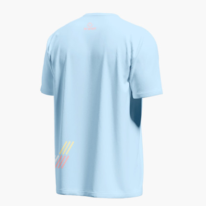 T-Shirt LIGHT tecnico a maniche corte Blu azzurro/Giallo