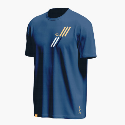 T-shirt LIGHT Blu navy/Orange