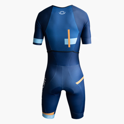 Body Trifonction manica corta 3X200 blu/arancione