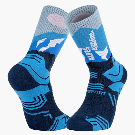 TREK SUMMIT Lyocell Alpes Blue Hiking Socks