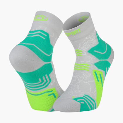 Chaussettes TREK GR MID Gris/Vert