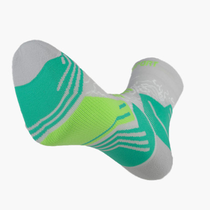 Chaussettes TREK GR MID Gris/Vert