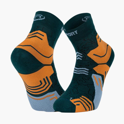 TREK GR MID "LYOCELL" SOCKS Green/Orange