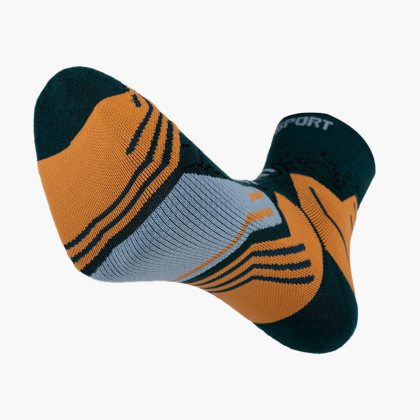 TREK GR MID "LYOCELL" SOCKS Green/Orange