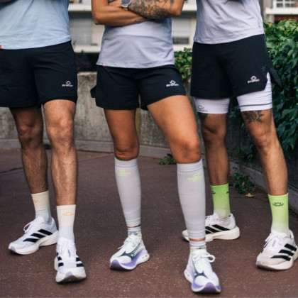 Calze RUN MARATHON High Beige/Azzurro