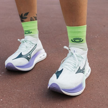RUN MARATHON MID Socks Grey/Lime