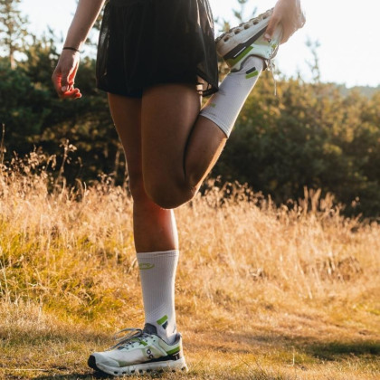 Chaussettes TRAIL ULTRA HIGH Gris/Vert