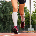 Chaussettes Light Run compression Blanc/gris