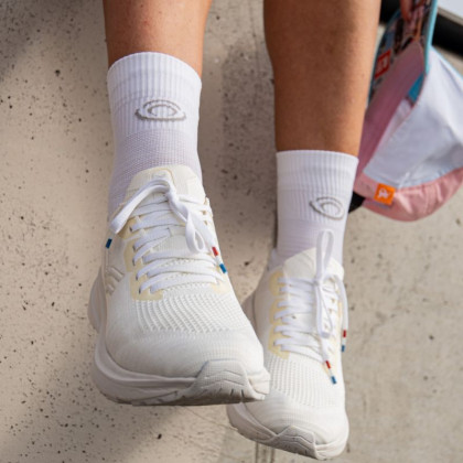 Calze RUN MARATHON MID Bianco/Grigio