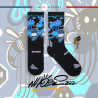 Running socks - RUN COLLECTOR NHOBI Abeilhinhas Black  | Made in France