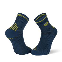 RUN MARATHON blue-yellow socks