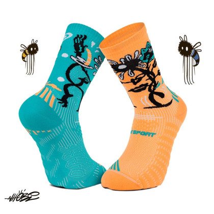 RUN COLLECTOR socks NHOBI Samba Orange