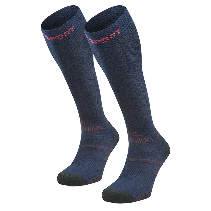 Trek compression EVO blue/red - Hiking socks