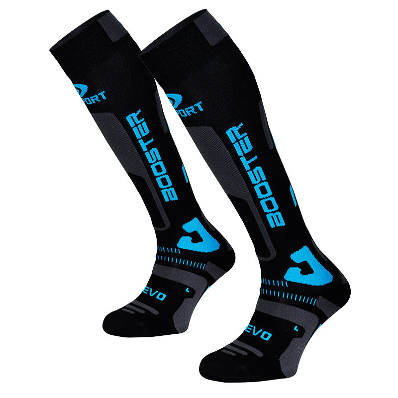Chaussettes de compression pour le ski SLIDE EVO noir-bleu