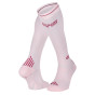Pink-fushia Running compression socks